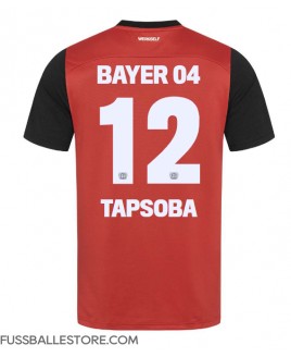 Günstige Bayer Leverkusen Edmond Tapsoba #12 Heimtrikot 2024-25 Kurzarm